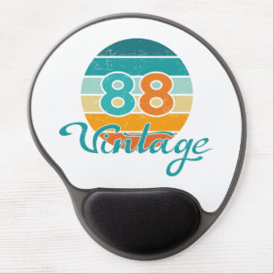 Retro Sunset 88 Vintage Distressed Gel Mouse Pad