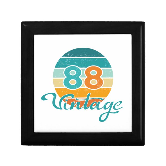 Retro Sunset 88 Vintage Distressed Gift Box (Front)