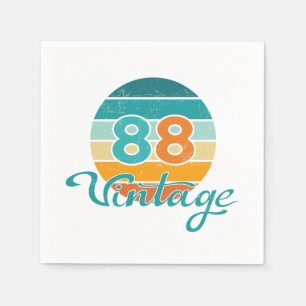 Retro Sunset 88 Vintage Distressed Napkins