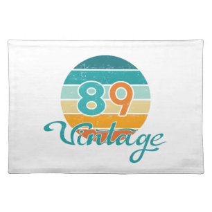 Retro Sunset 89 Vintage Distressed Cloth Placemat
