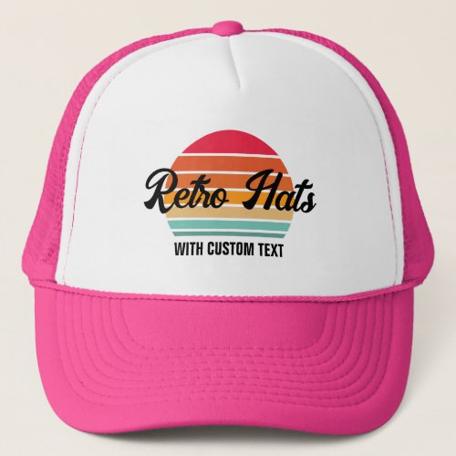 Retro Sunset  90s Vacation Birthday Girls Trip Trucker Hat