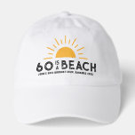 Retro Sunset Beach 60th 70th Birthday Crew Squad Hat<br><div class="desc">Retro Sunset Beach 60th 70th Birthday Crew Squad Hat</div>