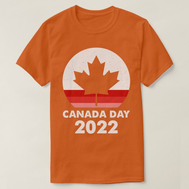 Retro Sunset Canada Day 2022 T-Shirt (Design Front)
