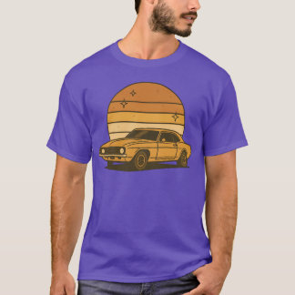 Retro Sunset Car Illustration vintage boy T-Shirt