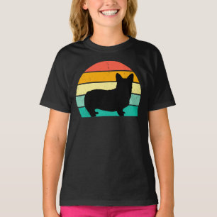 Retro Sunset Corgi T-Shirt