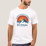 Retro Sunset Custom Family Vacation Group Matching T-Shirt<br><div class="desc">Experience nostalgia with our customizable "Retro Sunset Family Vacation" matching t-shirt. Featuring a vibrant sunset behind majestic mountains, this design can include your family name and destination, perfect for trips, reunions, or summer adventures. Celebrate togetherness in style and make unforgettable memories. Ideal for photo ops and keepsakes. Available in all...</div>