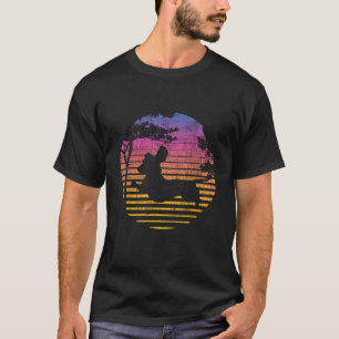 Retro Sunset Dachshund Wiener Dog Lover Animal Pet T-Shirt