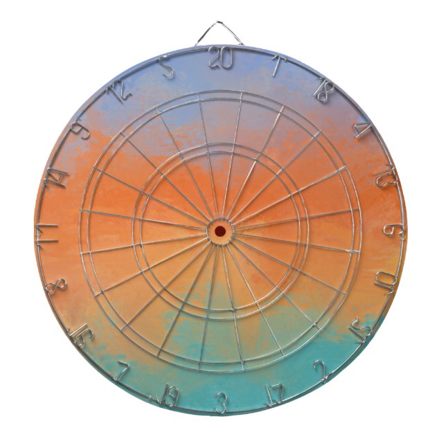 Retro sunset dart board (Front)