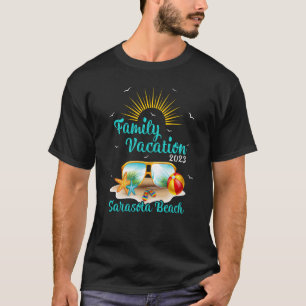 Retro Sunset Family Vacation 2023 Florida Sarasota T-Shirt