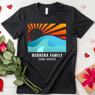 Retro Sunset Family Vacation Reunion Beach Summer T-Shirt