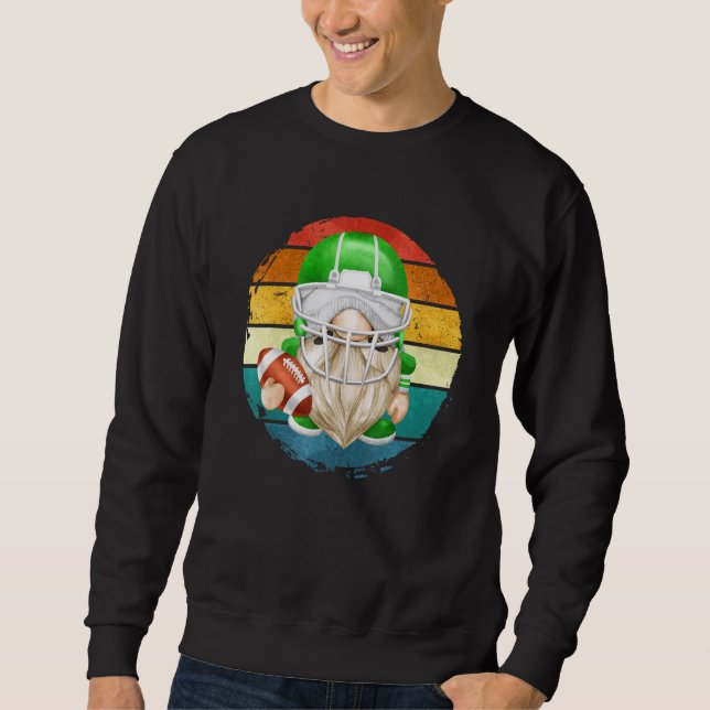 Retro Sunset For Football Dad  American Football G Sweatshirt (Front)