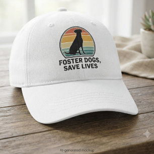 Retro Sunset Foster Dogs Save Lives Advocate Hat