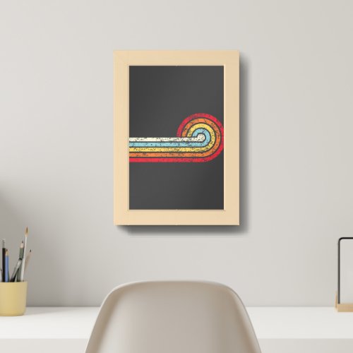 Retro Sunset  Framed Art