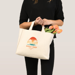 Retro sunset Girls trip bachelorette Matching Mini Tote Bag