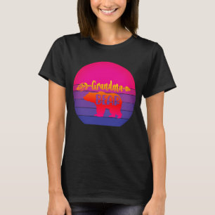 Retro Sunset Grandma Bear T-Shirt