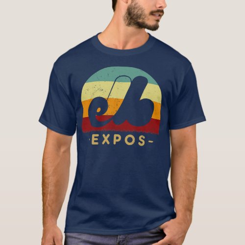 Retro Sunset Montreal Expos Club T_Shirt