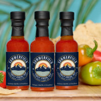 Retro Sunset Mountains Family Hiking Trip