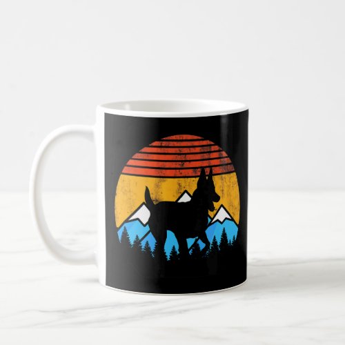 Retro Sunset Mountains K9 Belgian Malinois Dutch S Coffee Mug