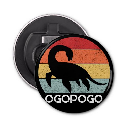 Retro sunset Ogopogo the Okanagan Lake Monster 70s Bottle Opener