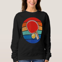 Retro Sunset Ping Pong Design Ping Pong