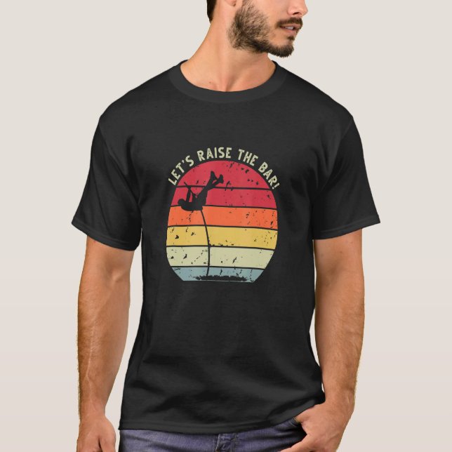 Retro Sunset Pole Vault 11 T-Shirt (Front)