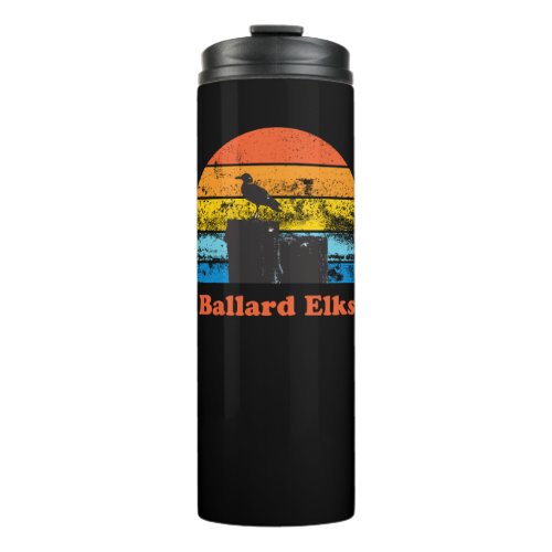 Retro Sunset  Seagull Thermal Tumbler