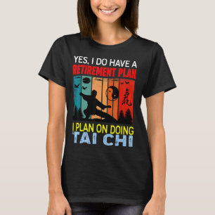 Retro Sunset Slogan Retirement Plan I Plan On Doi T-Shirt