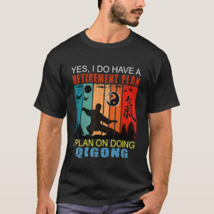 Retro Sunset Slogan Retirement Plan  I Plan On Doi T-Shirt
