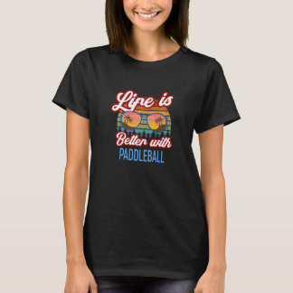 Retro Sunset Slogan With Paddleball T-Shirt