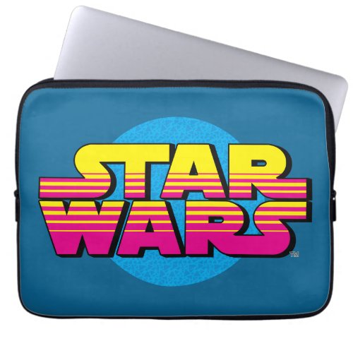 Retro Sunset Star Wars Logo Laptop Sleeve
