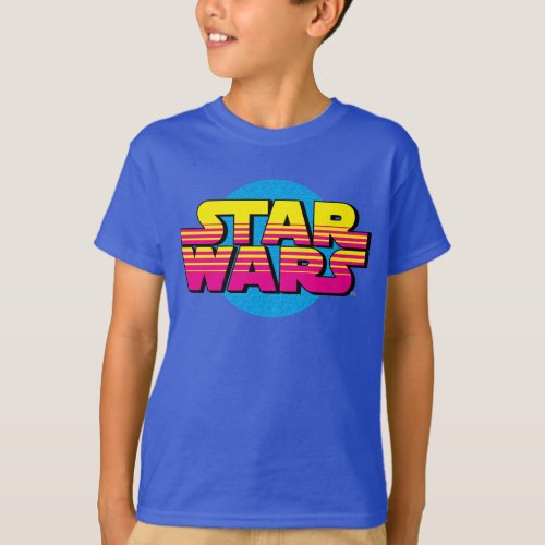 Retro Sunset Star Wars Logo T_Shirt