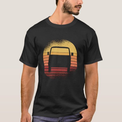 Retro Sunset Vanagon Syncro 4x4 Bus T_Shirt