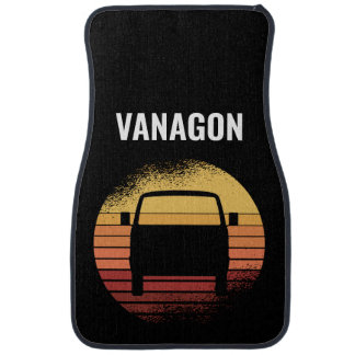 Retro Sunset Vanagon Syncro Westy T3 Camper Bus C Car Floor Mat