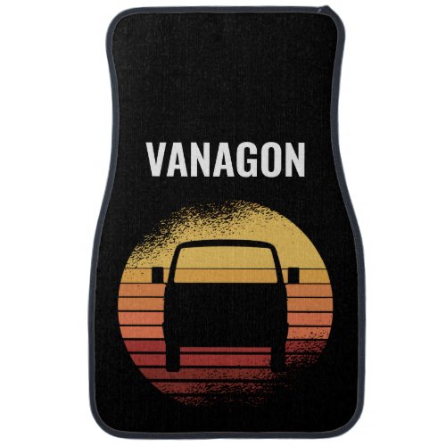 Retro Sunset Vanagon Syncro Westy T3 Camper Bus  C Car Floor Mat