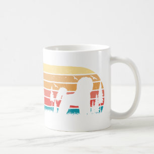 Retro Sunset Vintage Bichon Frisé Pet Dog Lover Coffee Mug