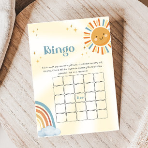 Retro Sunshine Baby Shower Bingo Game