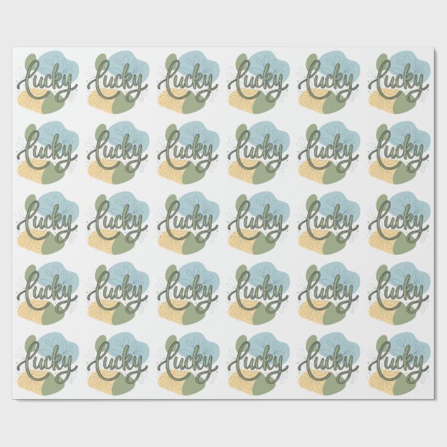 Retro Sunshine Patterns – Bold Colorful  Wrapping Paper (Flat)