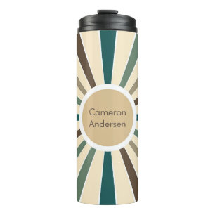 Retro Sunshine Personalized Party Favor Custom Thermal Tumbler