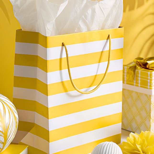 Retro Sunshine Pickleball Bridal Shower Medium Gift Bag (Gift Bag)