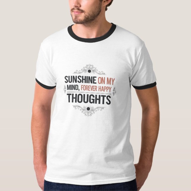 Retro Sunshine State of Mind – Classic Ringer Tee (Front)