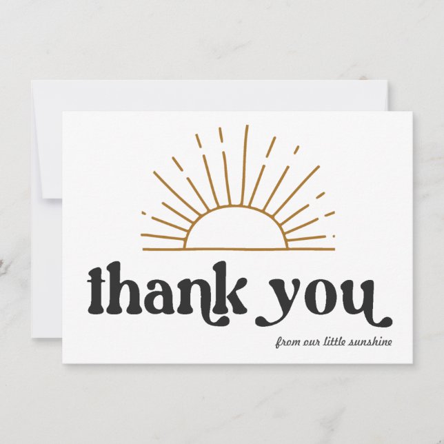 Retro Sunshine Thank You (Front)