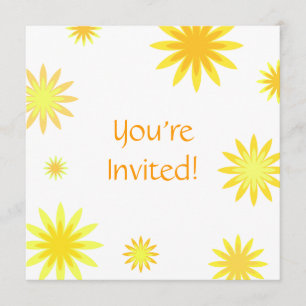 Retro Sunshine - You're Invited Invitation