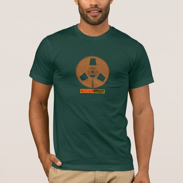 Retro Super 8 Movie Film T-Shirt (Front)