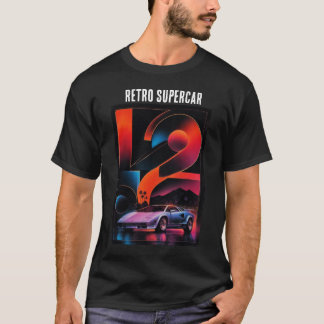 Retro Supercar Racing Vintage Graphic T-Shirt