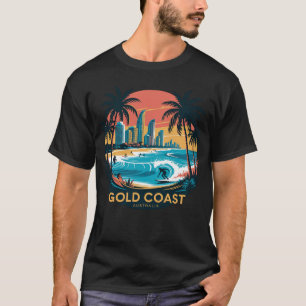 Retro Surf Gold Coast – Australia Beach T-Shirt