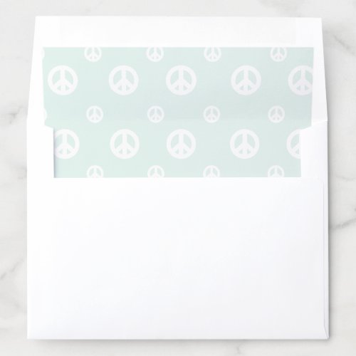 Retro Surf Hippie Peace Sign Birthday Envelope Liner