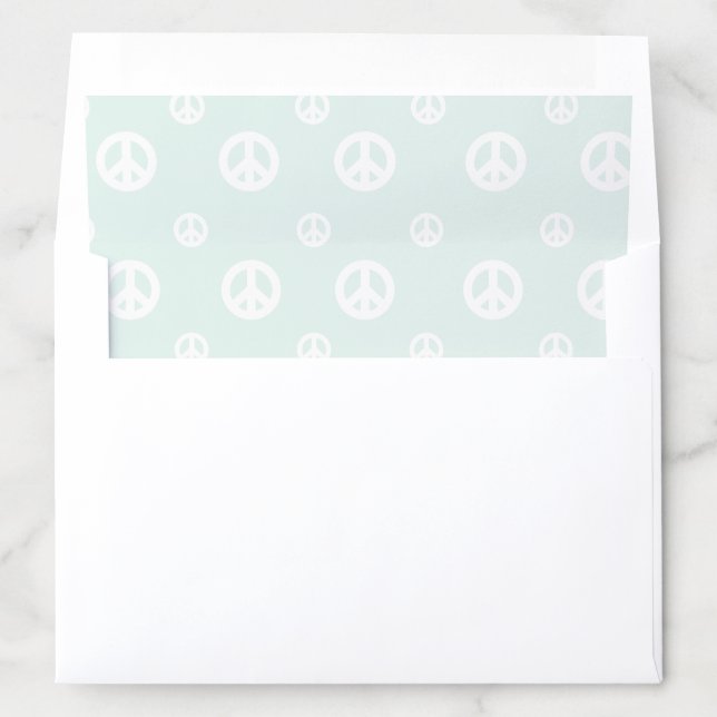 Retro Surf Hippie Peace Sign Birthday Envelope Liner (In Envelope)