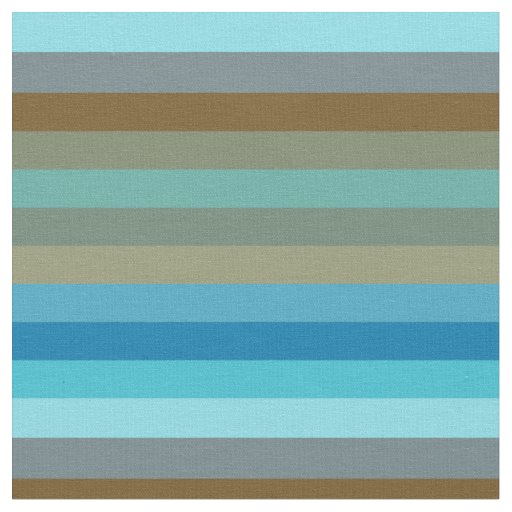 Retro Surf Stripe 1970s Beach Rainbow   Fabric
