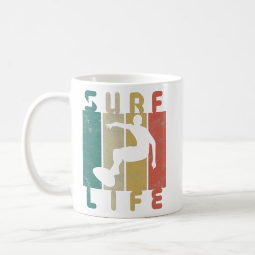 retro surf surfer gift coffee mug