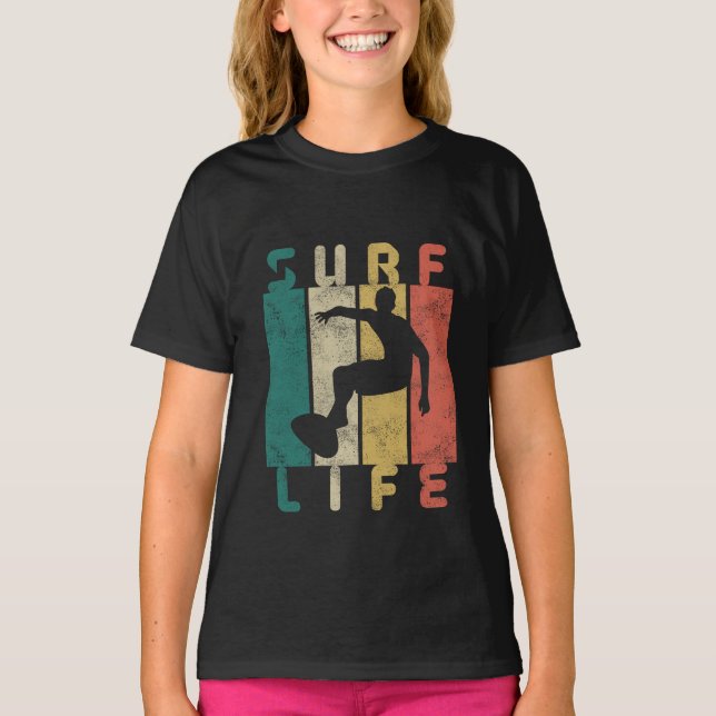 retro surf surfer gift T-Shirt (Front)